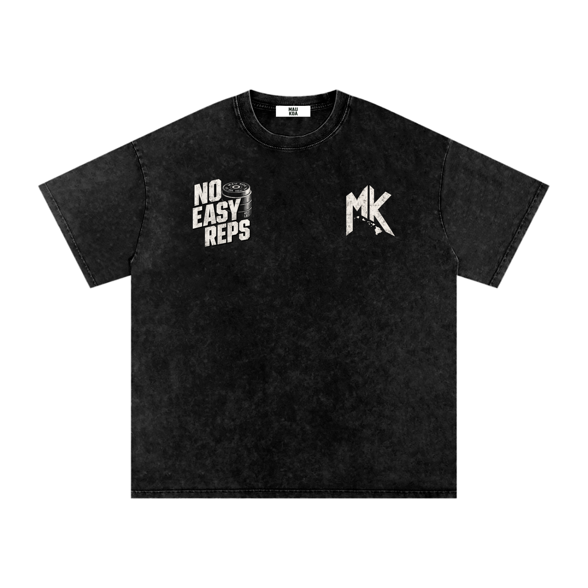 NO EASY REPS Oversized Tee