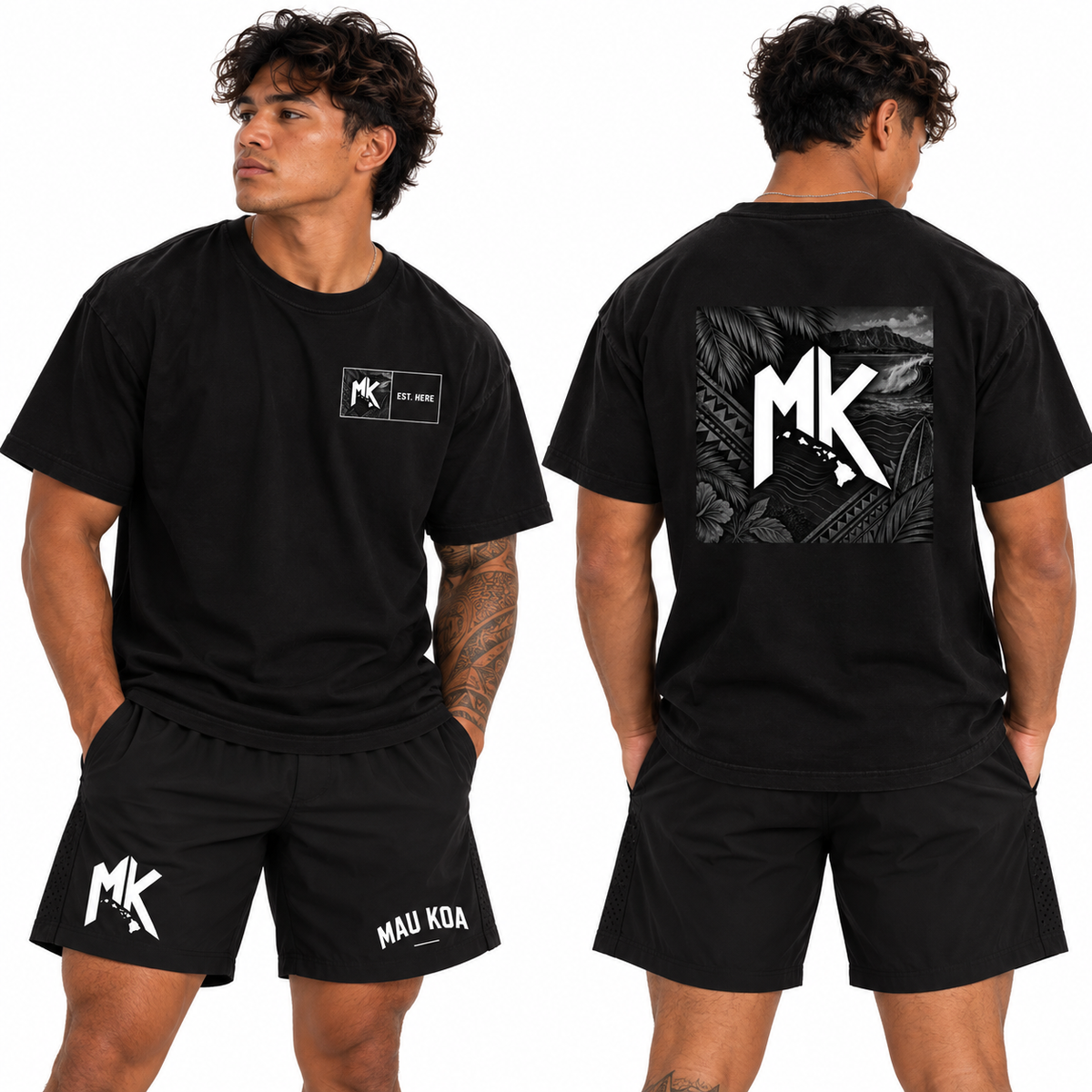 MK Island Frame Black Tee
