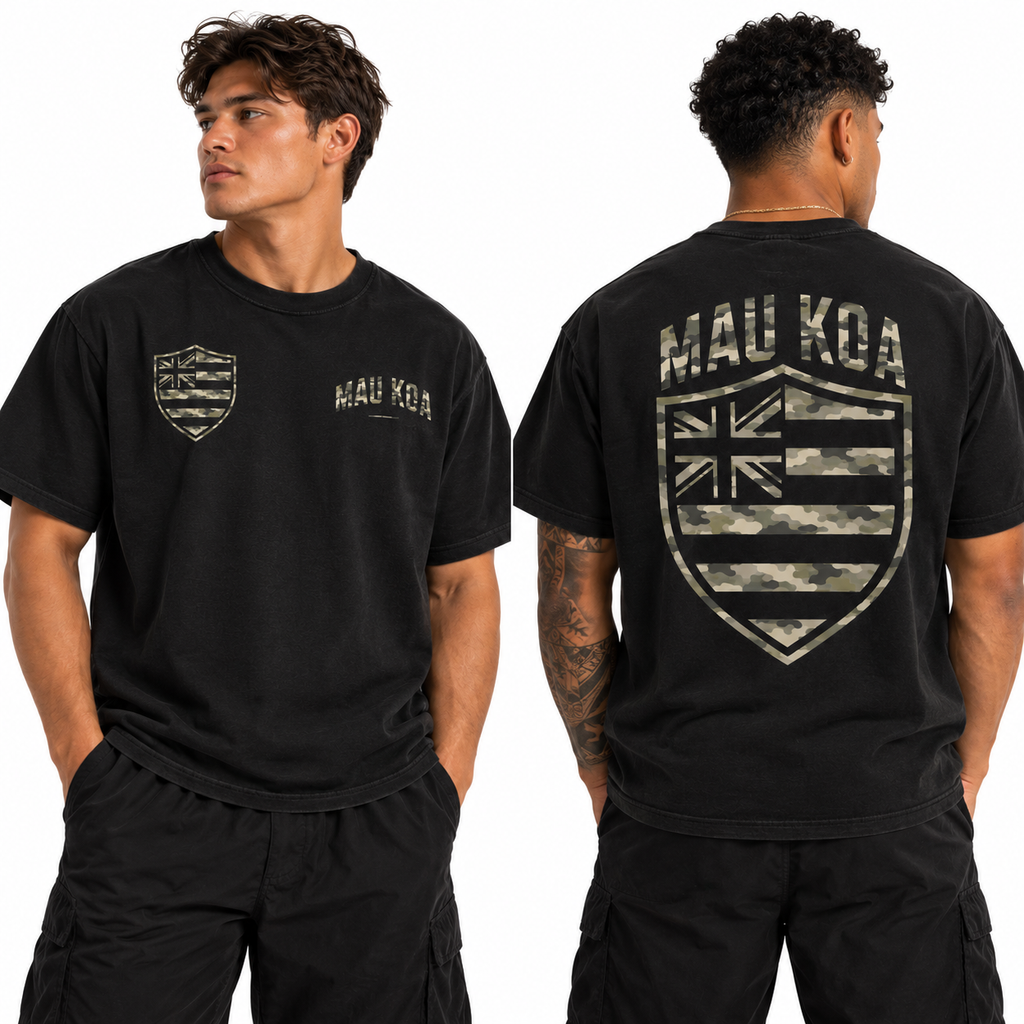 Koa Shield Tee Black